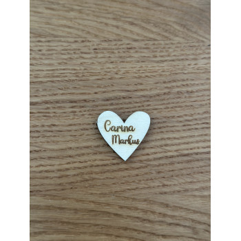 Personalisierte Streudeko Hochzeit - Herzen